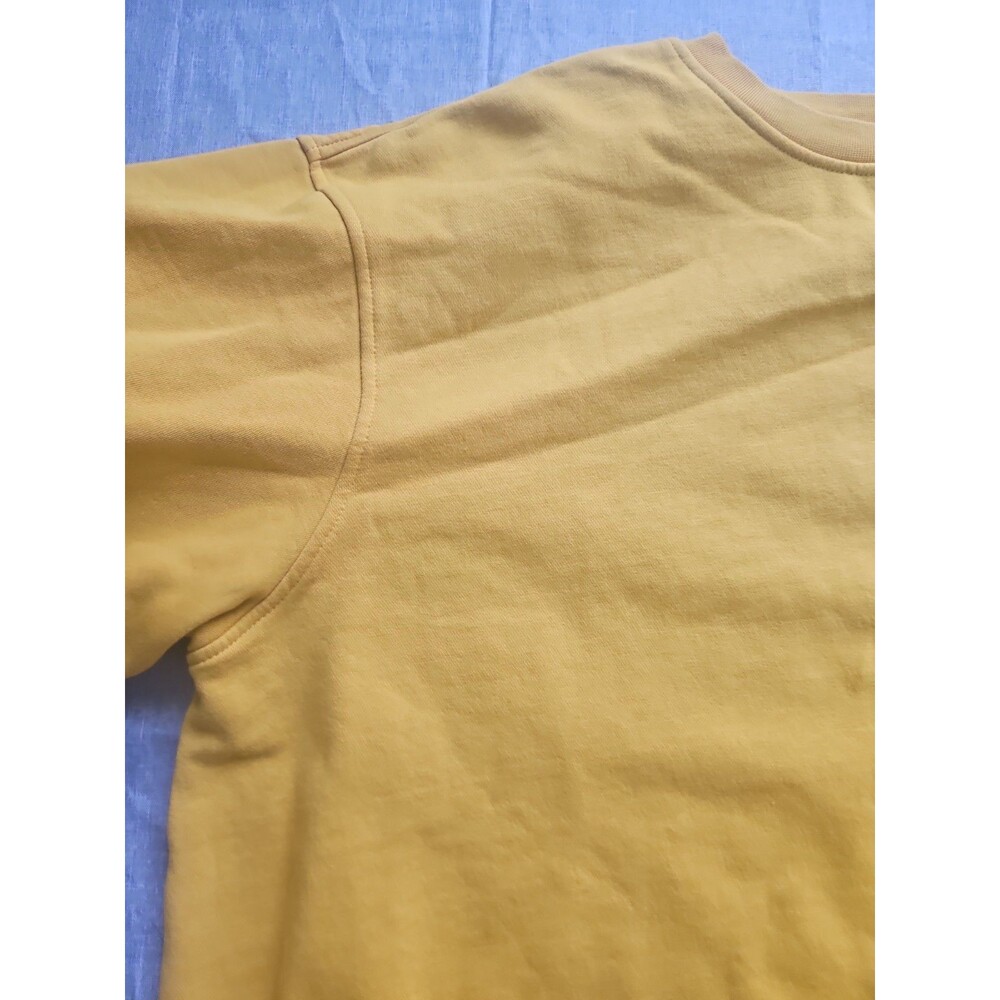 Levi's Men's XXL Yellow Crew Neck Fleece Relaxed Fit Logo Pullover Sweatshirt - Picture 2 of 11